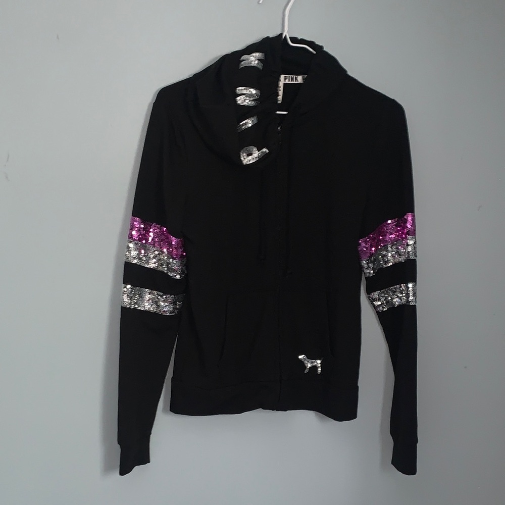 Vs sequin full zip